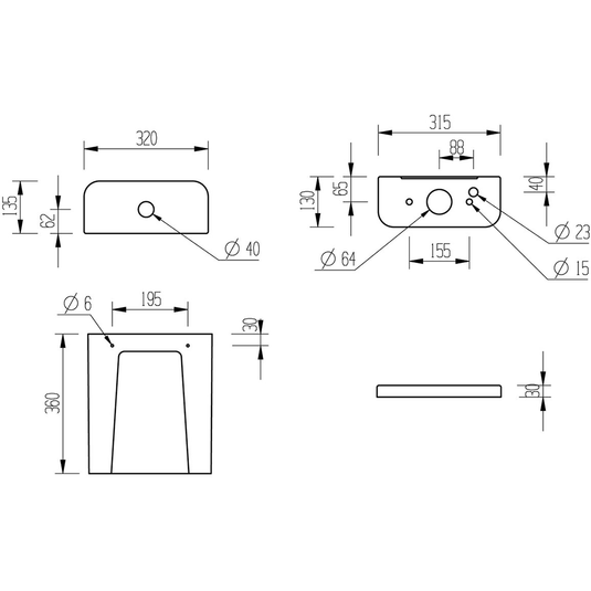 Ruby River Close Coupled Open Back WC & Soft Close Seat - RUBY1930 - Envy Bathrooms Ltd