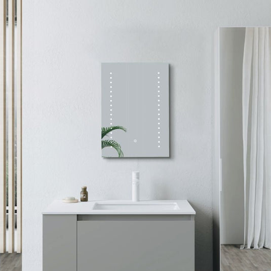 Ruby Roland 500x700mm Rectangle Front-Lit LED Mirror - RUBY108106 - Envy Bathrooms Ltd