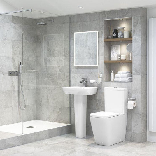 Ruby Roo 495x415mm 1TH Semi Recessed Basin - RUBY106136 - Envy Bathrooms Ltd