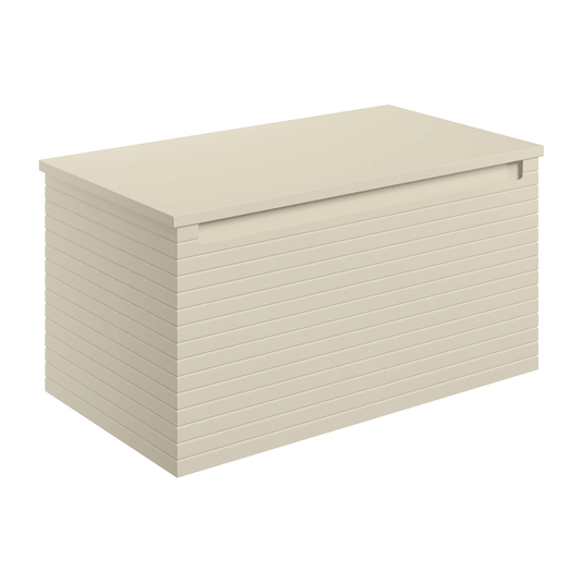 Ruby Roo 800mm Wall Hung 1 Drawer Basin Unit & Worktop - Matt Cotton - RUBY106930 - Envy Bathrooms Ltd