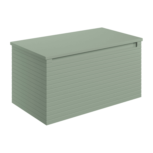 Ruby Roo 800mm Wall Hung 1 Drawer Basin Unit & Worktop - Matt Willow Green - RUBY106940 - Envy Bathrooms Ltd