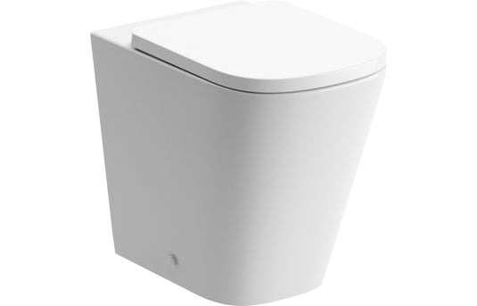 Ruby Roo Rimless Back To Wall Short Projection WC & Soft Close Seat - RUBY106148 - Envy Bathrooms Ltd