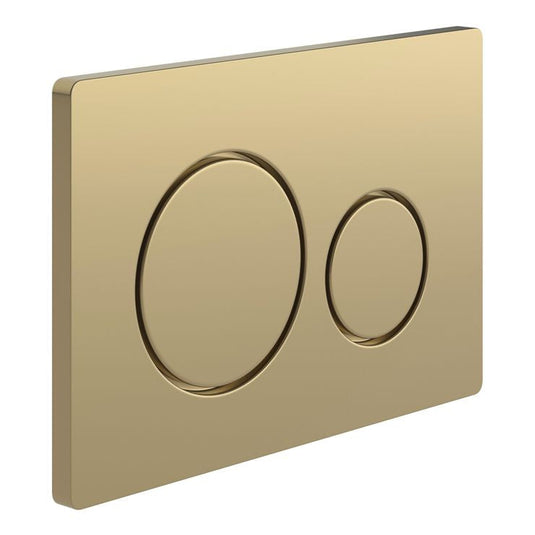 Ruby Round Push Button Flushplate - Brushed Bronze - RUBY109023 - Envy Bathrooms Ltd