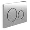 Ruby Round Push Button Flushplate | Chrome | RUBY109021
