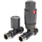 Ruby Round Thermostatic Anthracite Radiator Valves | Straight | RUBY104996