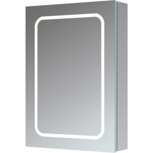 Ruby Roxie 500mm 1 Door Front-Lit LED Mirror Cabinet - RUBY106295 - Envy Bathrooms Ltd