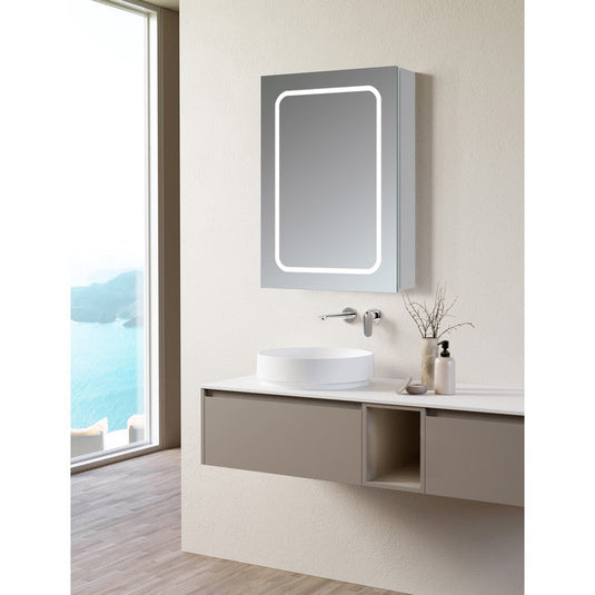 Ruby Roxie 500mm 1 Door Front-Lit LED Mirror Cabinet - RUBY106295 - Envy Bathrooms Ltd