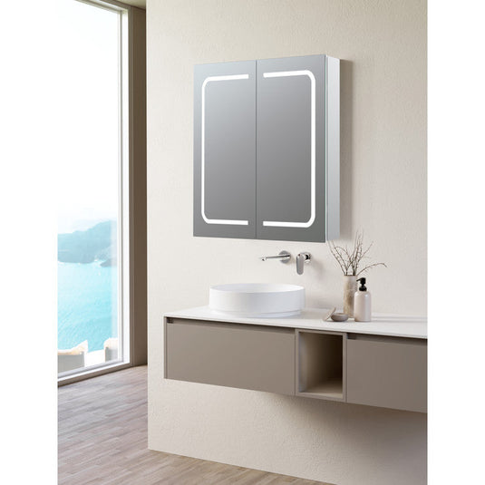 Ruby Roxie 600mm 2 Door Front-Lit LED Mirror Cabinet - RUBY106296 - Envy Bathrooms Ltd