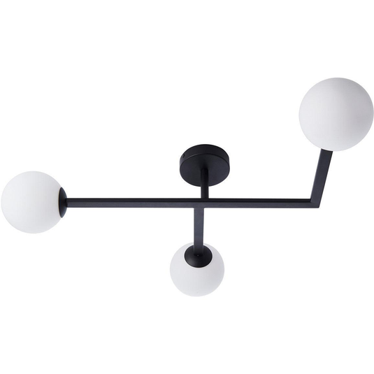 Ruby Roxie Ceiling Light - Matt Black - RUBY106314