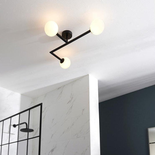 Ruby Roxie Ceiling Light - Matt Black - RUBY106314 - Envy Bathrooms Ltd