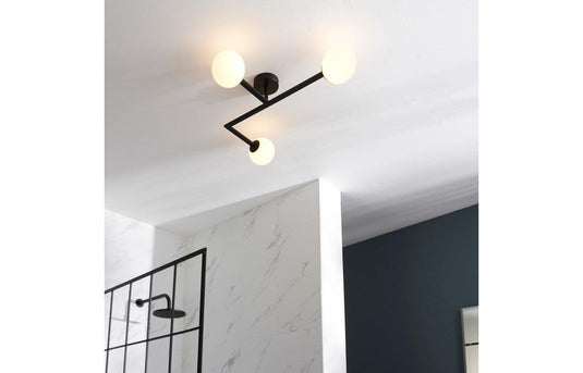 Ruby Roxie Ceiling Light - Matt Black - RUBY106314 - Envy Bathrooms Ltd