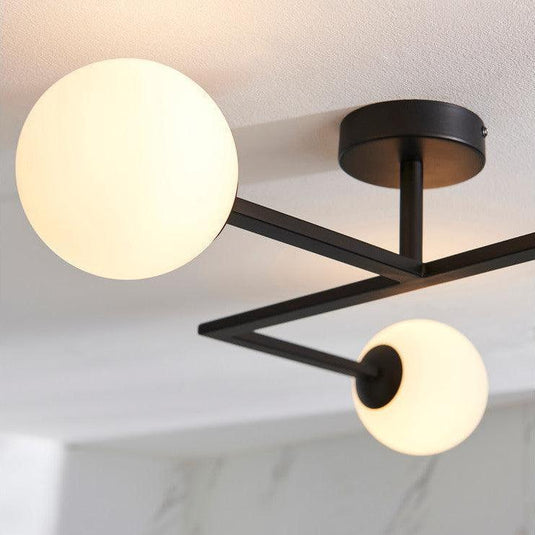 Ruby Roxie Ceiling Light - Matt Black - RUBY106314 - Envy Bathrooms Ltd