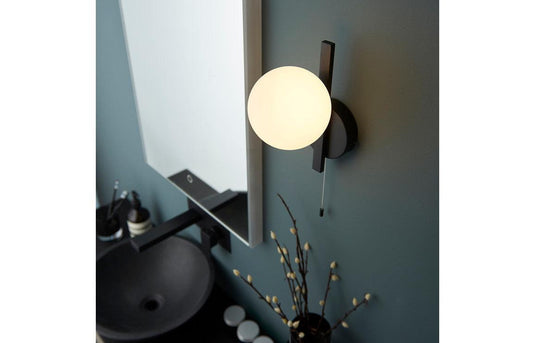 Ruby Roxie Wall Light - Matt Black - RUBY106315 - Envy Bathrooms Ltd