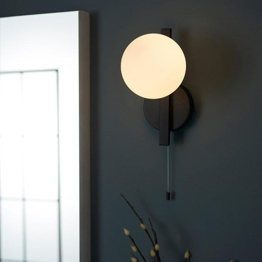 Ruby Roxie Wall Light - Matt Black - RUBY106315 - Envy Bathrooms Ltd