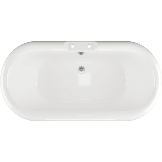 Ruby Rudy Freestanding 1690x740x620mm 2TH Bath w/Feet - Black - RUBY102816 - Envy Bathrooms Ltd
