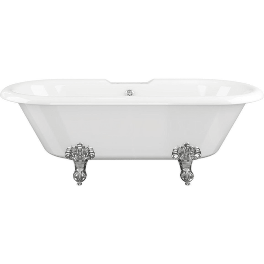 Ruby Rudy Freestanding 1690x740x620mm 2TH Bath w/Feet - White - RUBY102815 - Envy Bathrooms Ltd