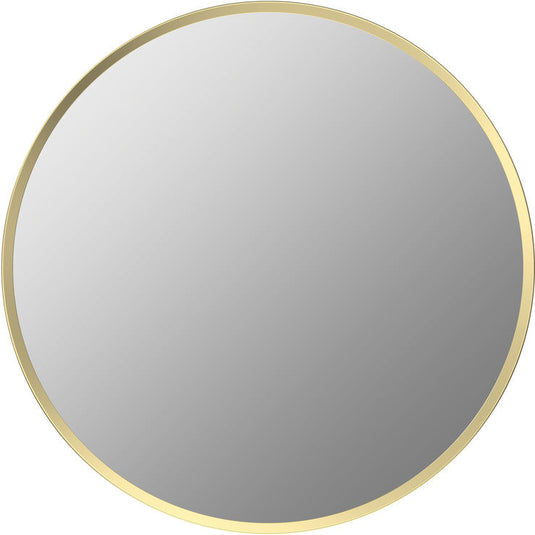 Ruby Sadie 500mm Round Mirror - Brushed Brass - RUBY106259 - Envy Bathrooms Ltd