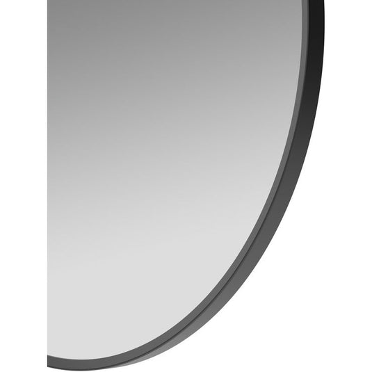 Ruby Sadie 500mm Round Mirror - Matt Black - RUBY106262 - Envy Bathrooms Ltd