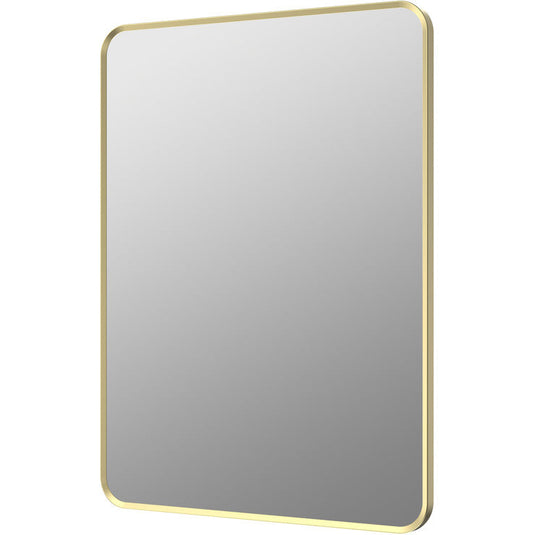 Ruby Sadie 600x800mm Rectangle Mirror - Brushed Brass - RUBY106268 - Envy Bathrooms Ltd