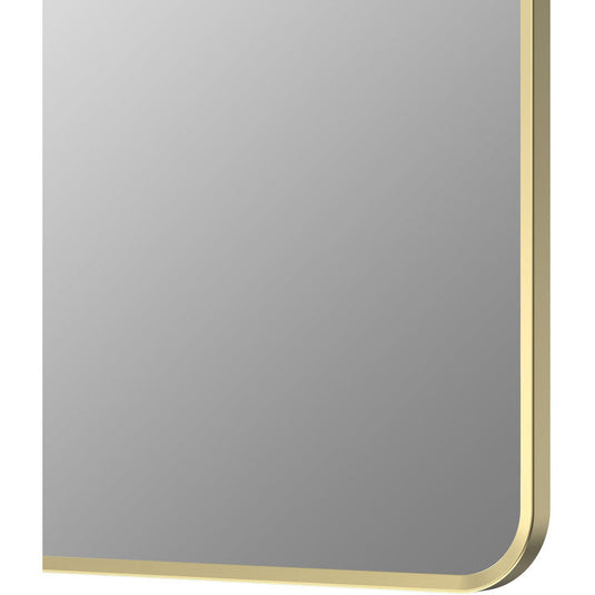 Ruby Sadie 600x800mm Rectangle Mirror - Brushed Brass - RUBY106268 - Envy Bathrooms Ltd