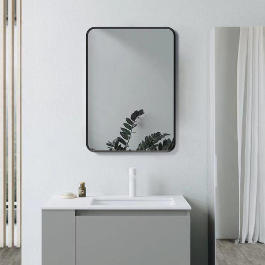 Ruby Sadie 600x800mm Rectangle Mirror - Matt Black - RUBY106269 - Envy Bathrooms Ltd