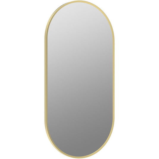 Ruby Sadie 800x400mm Oblong Mirror - Brushed Brass - RUBY106265 - Envy Bathrooms Ltd