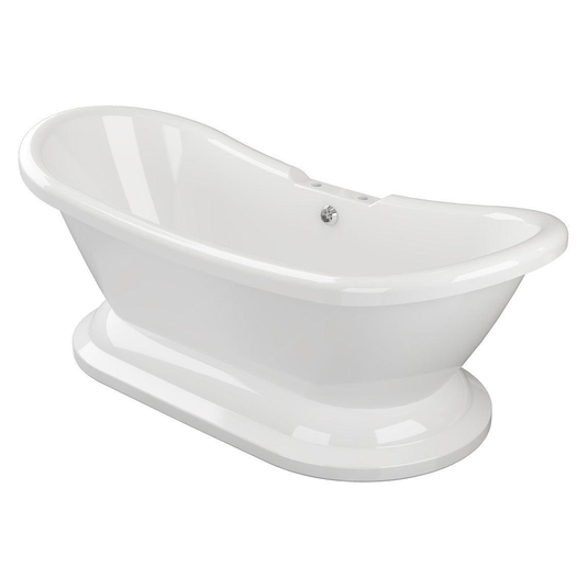 Ruby Sadie Freestanding 1760x700x720mm 2TH Bath w/Base - White - RUBY102809