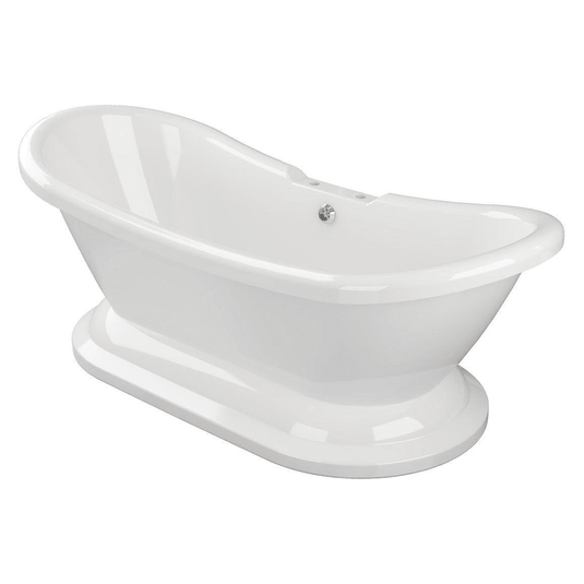 Ruby Sadie Freestanding 1760x700x720mm 2TH Bath w/Base - White - RUBY102809 - Envy Bathrooms Ltd