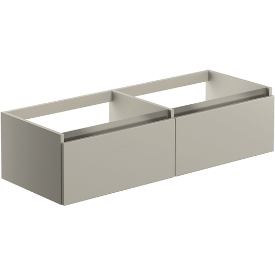Ruby Sasha 1200mm Wall Hung Basin Unit Run (No Top) - Latte - RUBY101557 - Envy Bathrooms Ltd