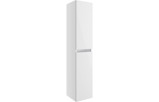 Ruby Sasha 300mm 2 Door Wall Hung Tall Unit - White Gloss - RUBY2127 - Envy Bathrooms Ltd