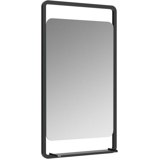 Ruby Shadow 500mm Rectangle Mirror w/Shelf - RUBY106275 - Envy Bathrooms Ltd