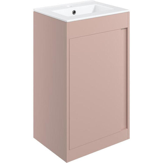Ruby Shadow 510mm Floor Standing Unit Inc. Basin - Matt Antique Rose - RUBY105309 - Envy Bathrooms Ltd