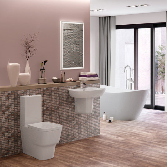 Ruby Shelby Close Coupled WC & Soft Close Seat - RUBY1847 - Envy Bathrooms Ltd