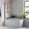 Ruby Single Straight Bath Screen 1500x800mm | Brushed Bronze | RUBY108939