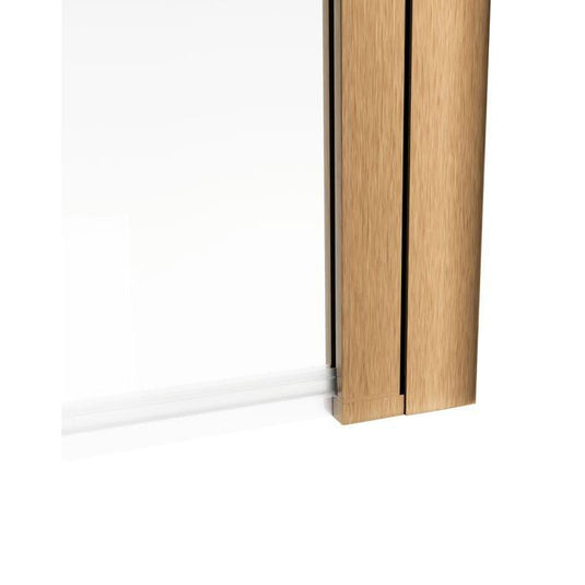 Ruby Single Straight Bath Screen - Brushed Bronze - RUBY108939 - Envy Bathrooms Ltd