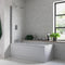 Ruby Single Straight Bath Screen 1500x800mm | Chrome | RUBY3769