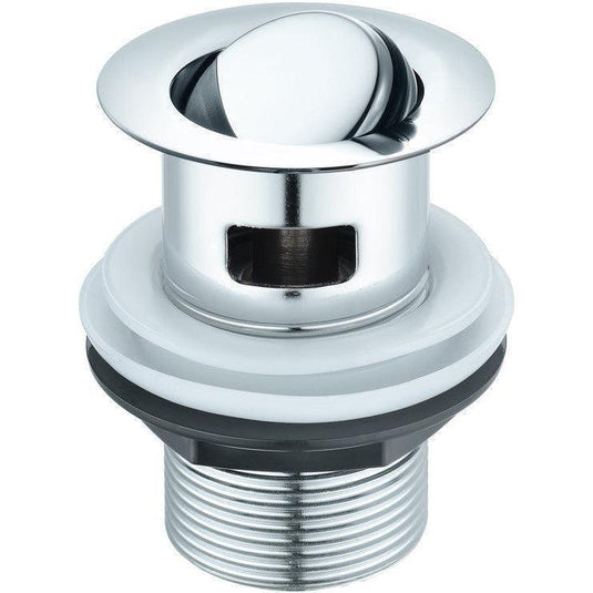 Ruby Slotted Flip Plug Basin Waste - Chrome - RUBY105720 - Envy Bathrooms Ltd
