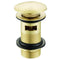 Ruby Slotted Mushroom Basin Waste (1 1/4") | Brushed Brass | RUBY105813