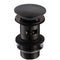 Ruby Slotted Mushroom Basin Waste (1 1/4") | Matt Black | RUBY105800