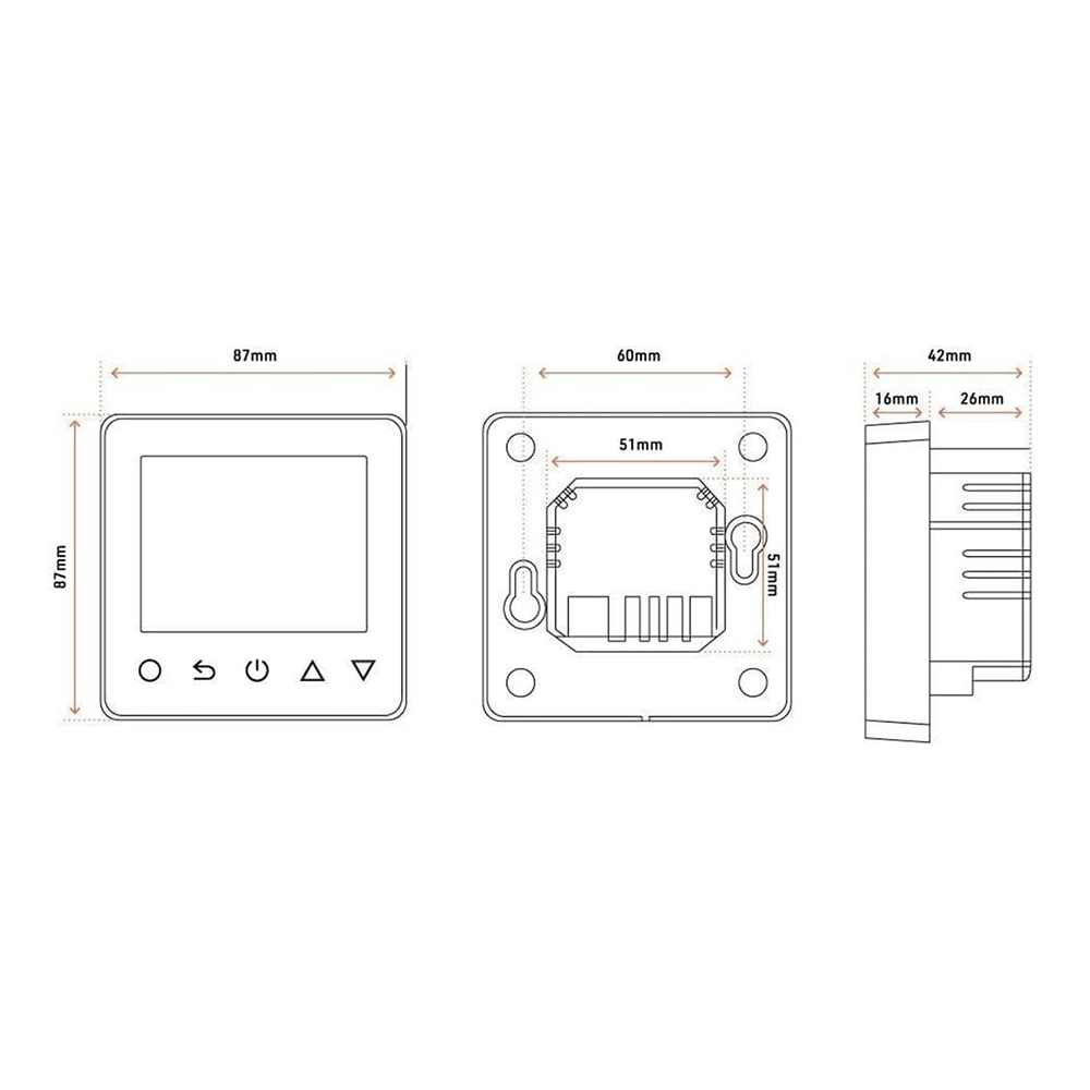 Ruby Smart Ruby Smart WiFi Thermostat | White | RUBY108846