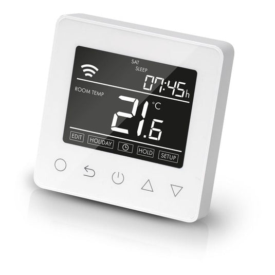 Ruby Smart WiFi Thermostat - White - RUBY108846 - Envy Bathrooms Ltd