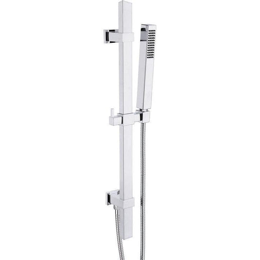 Ruby Square Premium Slider Rail Kit w/Elbow - Chrome - RUBY105855 - Envy Bathrooms Ltd