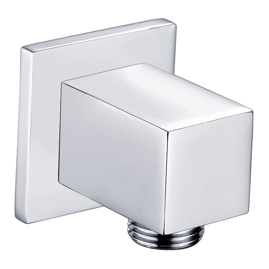 Ruby Square Wall Outlet Elbow - Chrome - RUBY105593