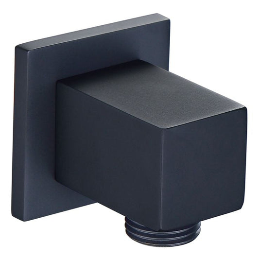 Ruby Square Wall Outlet Elbow - Matt Black - RUBY108599 - Envy Bathrooms Ltd