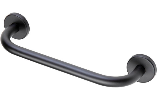 Ruby Straight 35cm Grab Rail - Matt Black - RUBY105498 - Envy Bathrooms Ltd