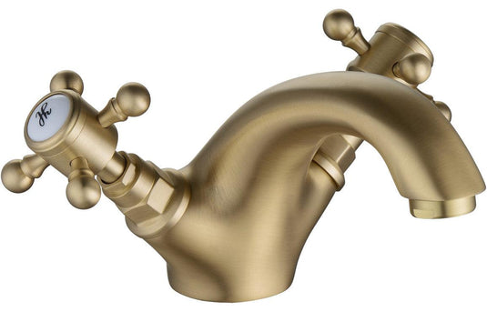 Ruby Thor Basin Mixer & Pop Up Waste - Brushed Brass - RUBY106803 - Envy Bathrooms Ltd