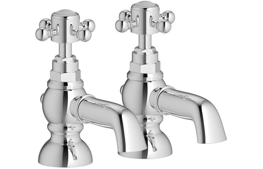 Ruby Thor Bath Pillar Taps - Chrome - RUBY105598 - Envy Bathrooms Ltd