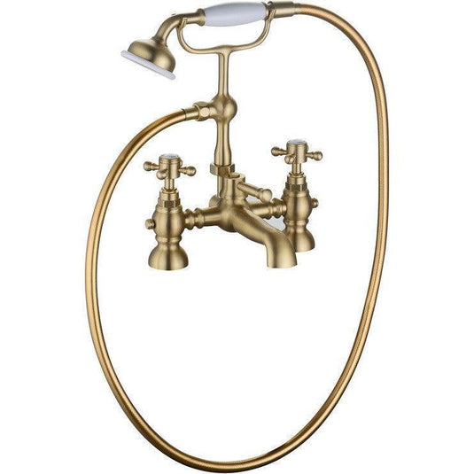 Ruby Thor Bath/Shower Mixer & Shower Kit - Brushed Brass - RUBY106802 - Envy Bathrooms Ltd