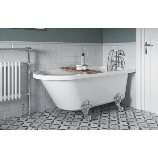 Ruby Tilly Freestanding 1500x750x650mm 2TH Corner Bath w/Feet - RUBY102821 - Envy Bathrooms Ltd