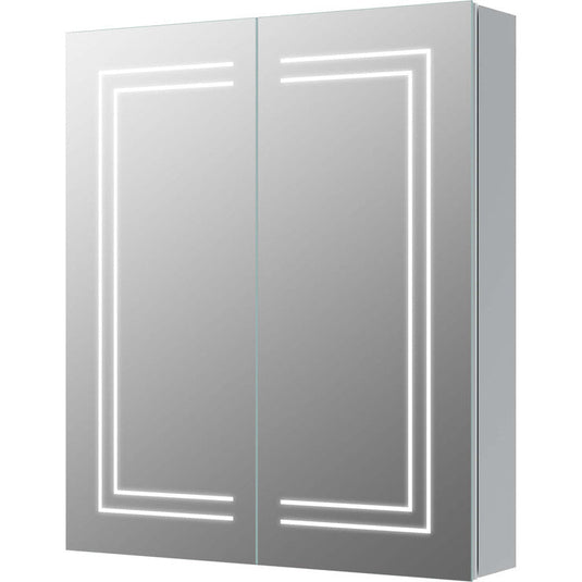 Ruby Toby 600mm 2 Door Front-Lit LED Mirror Cabinet - RUBY106300 - Envy Bathrooms Ltd